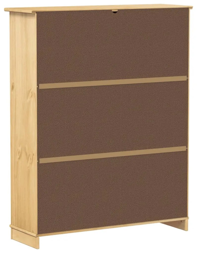 Corona tömör fenyőfa cipőszekrény 99x32x124,5 cm