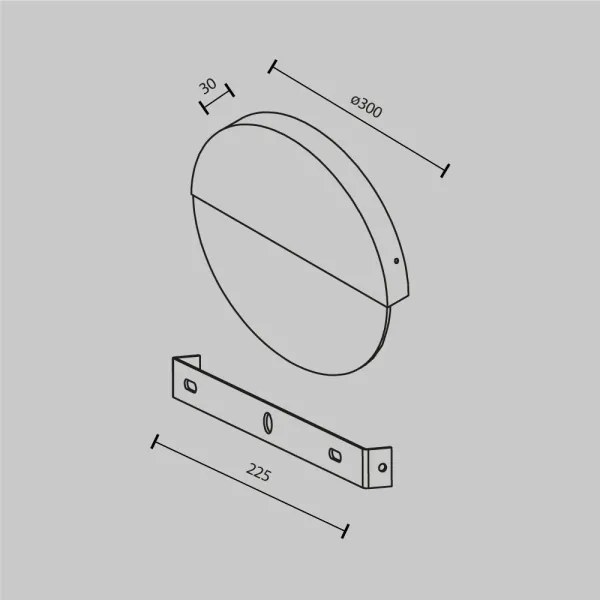 Maytoni MOD320WL-L13MR3K1 - LED Fali lámpa JUPITER LED/13W/230V márvány
