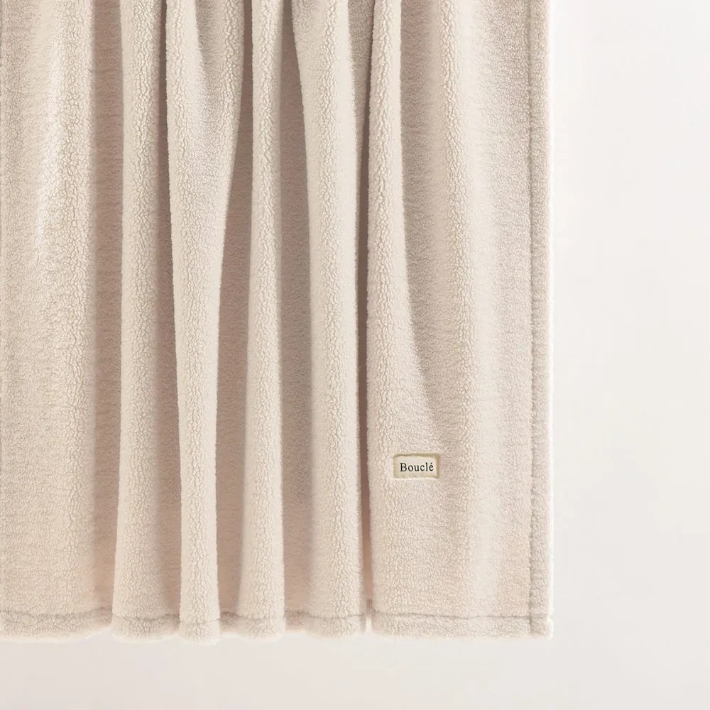 Boucle Pléd bézs színű 125 x 150 cm
