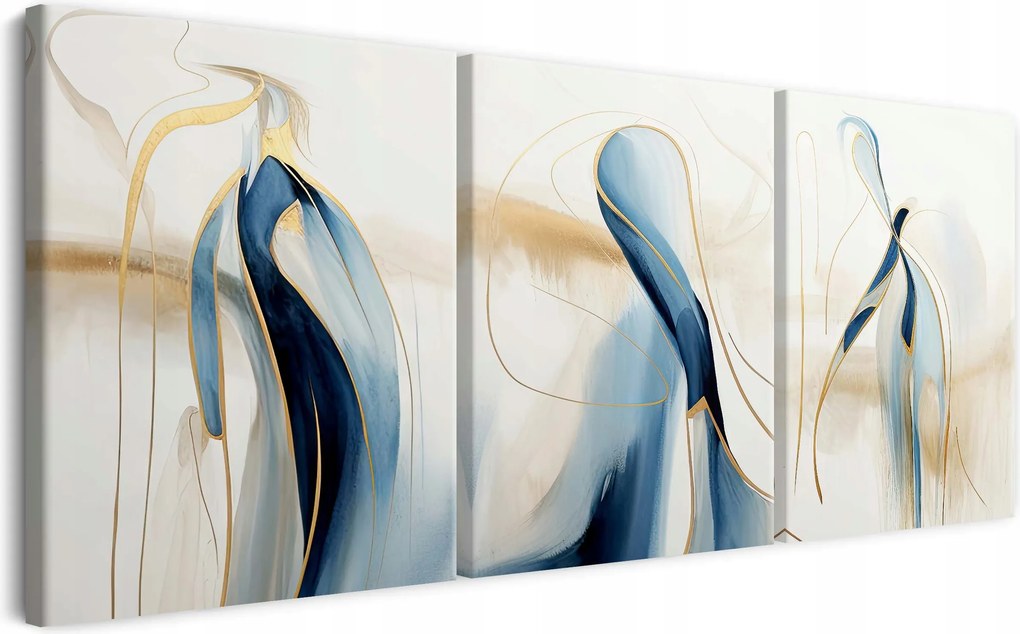 Vászonkép modern triptichon falra nappali absztrakt 60x120