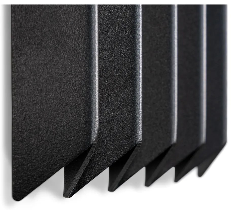 Fekete fém fali fogas 21 cm Sensu – Spinder Design