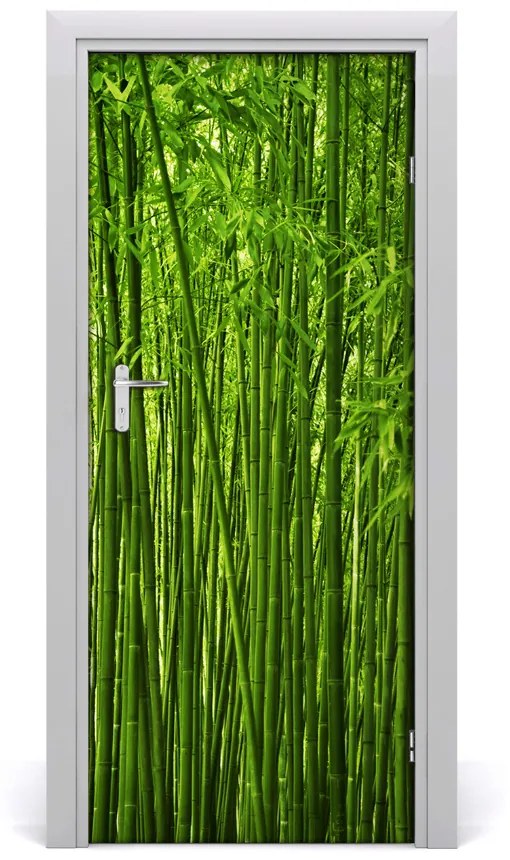 Poszter tapéta ajtóra bambusz erdő 85x205 cm