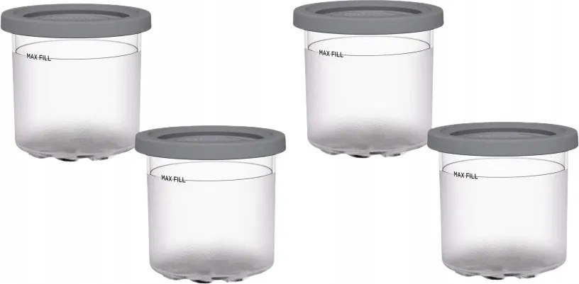 Konyhai Edények Fedővel 473ML Ninja Fagylalthoz NC301 4 Db Bpa Free