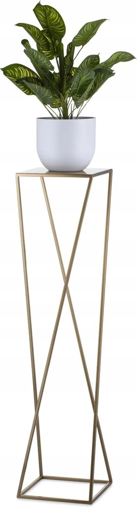 Virágtartó álló virágtartó 100 cm arany nappaliba