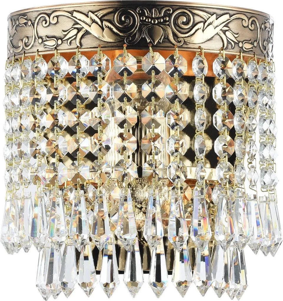 Maytoni glamour klasszikus kristály fali lámpa palace antik arany mydia890-wl-01-g