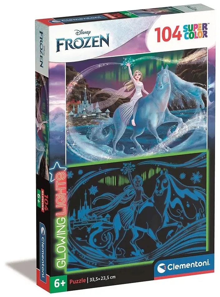 Disney Jégvarázs Nokk 104 db-os világítós puzzle Clementoni
