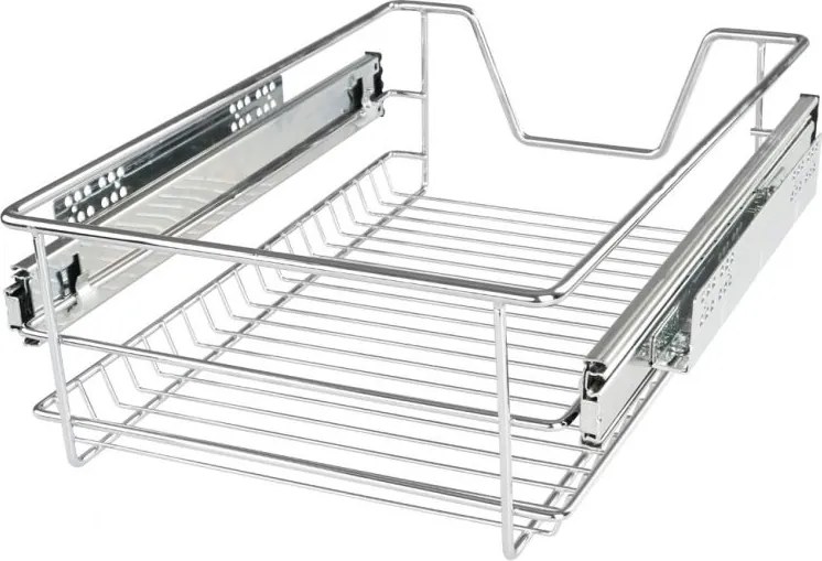 JAGO Teleszkópos fiók készlet 2 db 36 x 44 x 14 cm króm