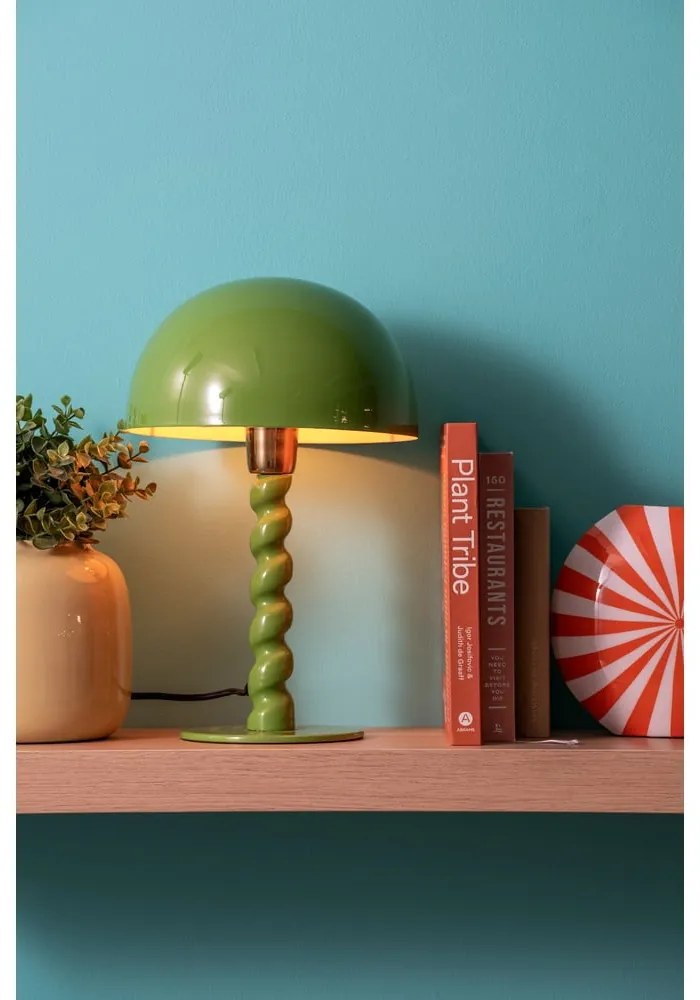 Zöld asztali lámpa fém búrával (magasság 39 cm) Prisa – Leitmotiv