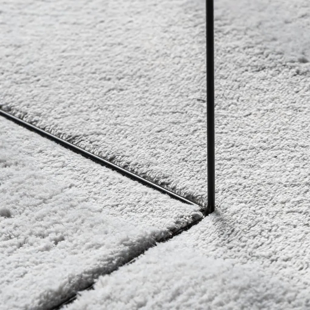 HUARTE szürke rövid szálú puha és mosható szőnyeg Ø 80 cm