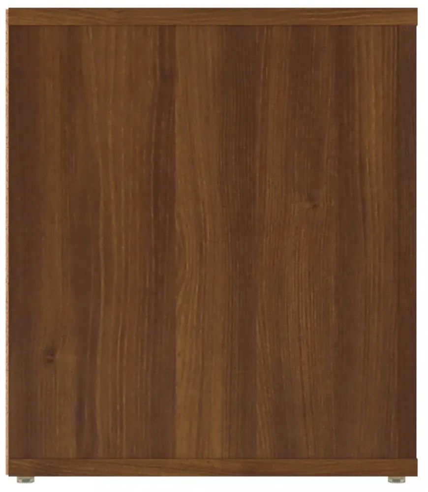 barna tölgyszínű szerelt fa TV-szekrény 100 x 35 x 40 cm