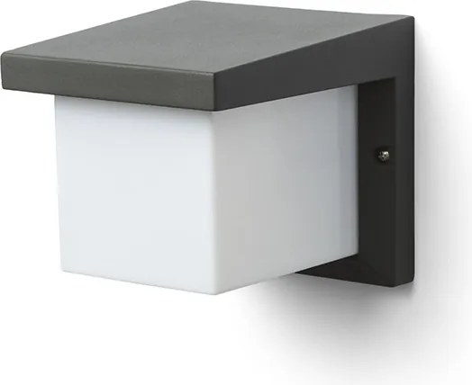 RENDL HIDE SQ fali lámpa antracit 230V LED E27 15W IP44
