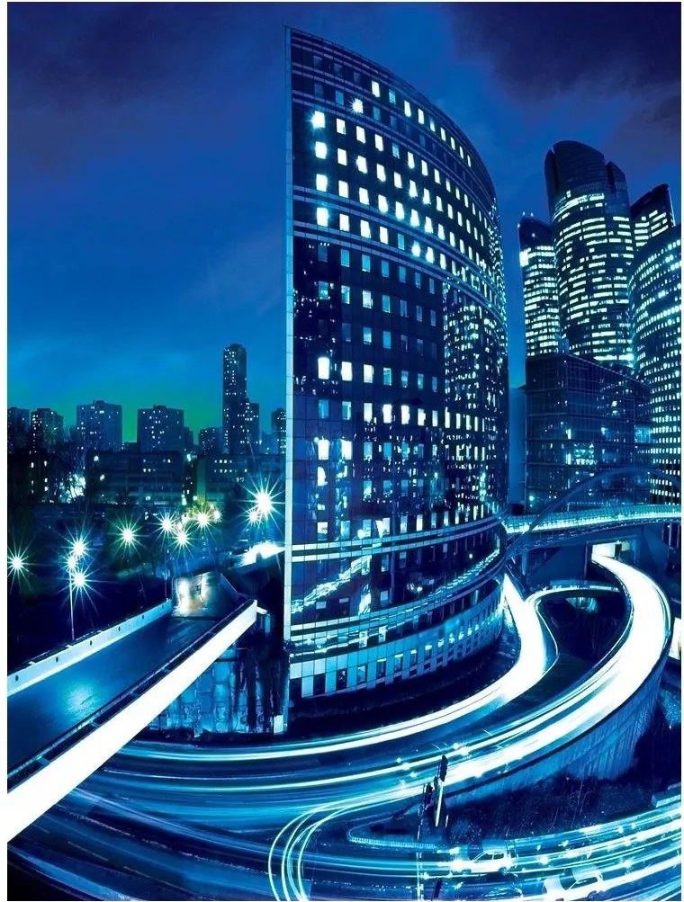 Fotótapéta város éjszaka utca fotótapéta 206 x 275