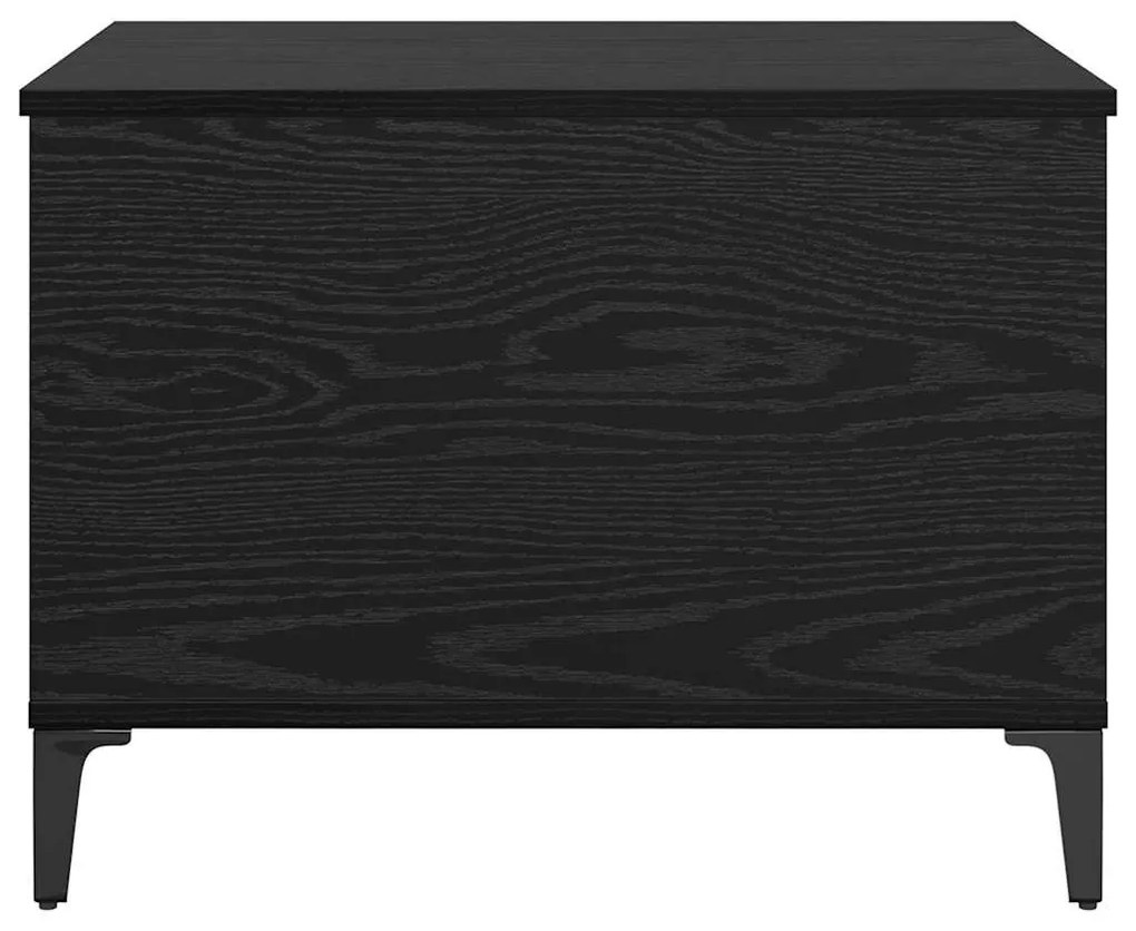 vidaXL Dohányzóasztal Fekete tölgy 60 x 44,5 x 45 cm Faanyag