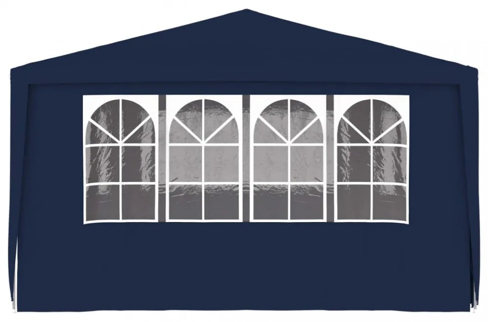 kék rendezvénysátor oldalfalakkal 4 x 6 m 90 g/m²