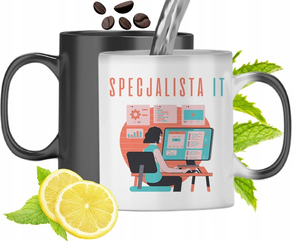Mágikus Bögre Informatikusoknak Színváltó Nyomtatott Fényképpel