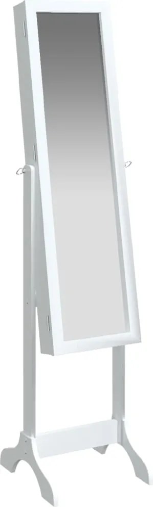 vidaXL fehér szabadon álló tükör 34 x 37 x 146 cm
