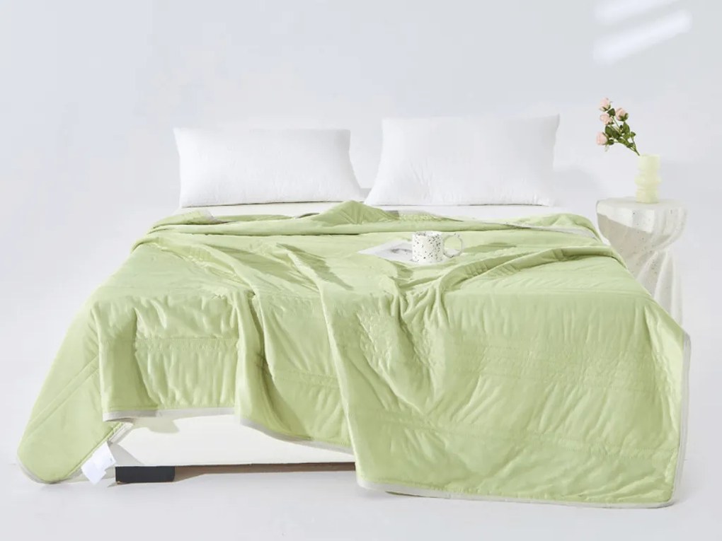Hűsítő nyári paplan CELIA, zöld Méret: 200 x 220 cm