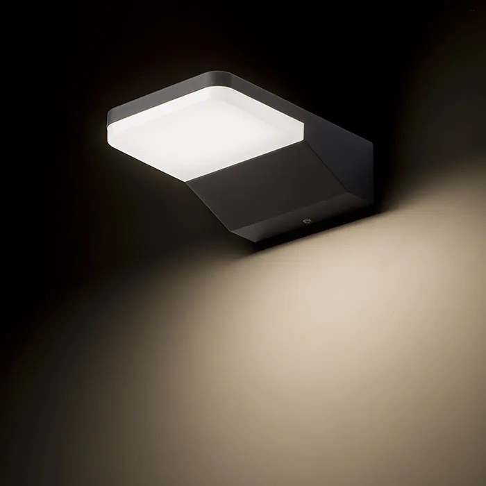 RENDL VIRGO fali lámpa antracitszürke 230V LED 9W IP65 3000K