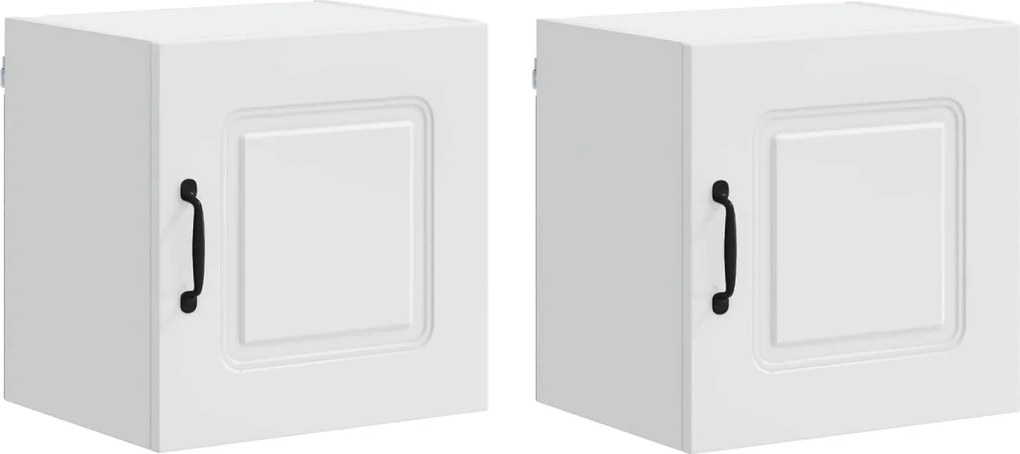vidaXL Konyhaszekrény Kalmar 2 pcs Fehér 40 x 31 x 40 cm Faanyag