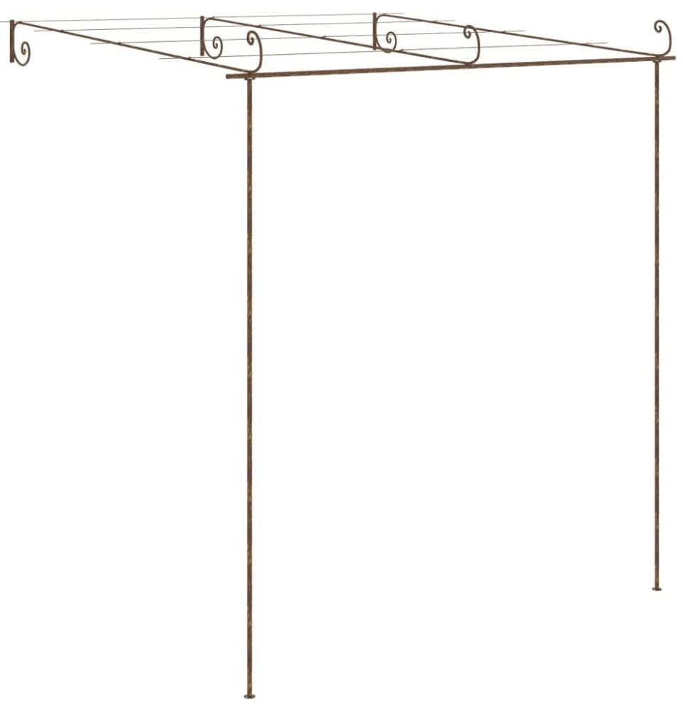antik barna vas kerti pergola 3 x 3 x 2,5 m
