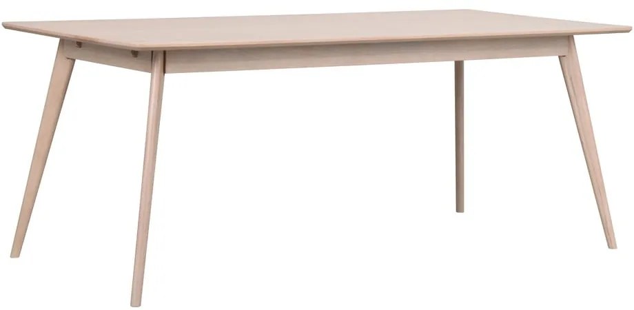 Bővíthető étkezőasztal tölgyfa dekoros asztallappal 190x90 cm Yumi - Rowico