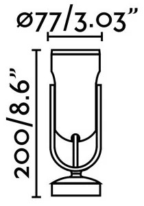 FARO 70035 - LED Kültéri fali lámpa SLOT-1 LED/14W/230V IP65 3000K