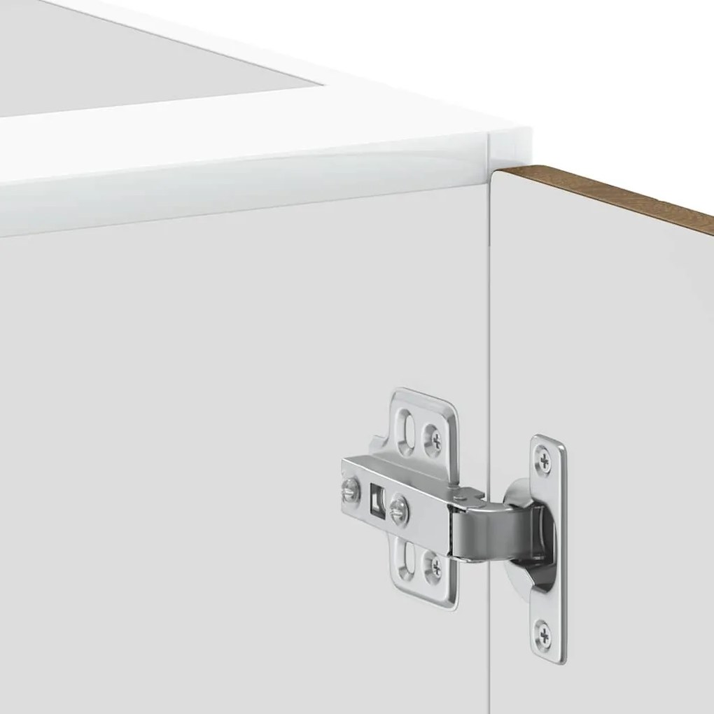 vidaXL Porto barna tölgy színű szerelt fa konyhai alapszekrény