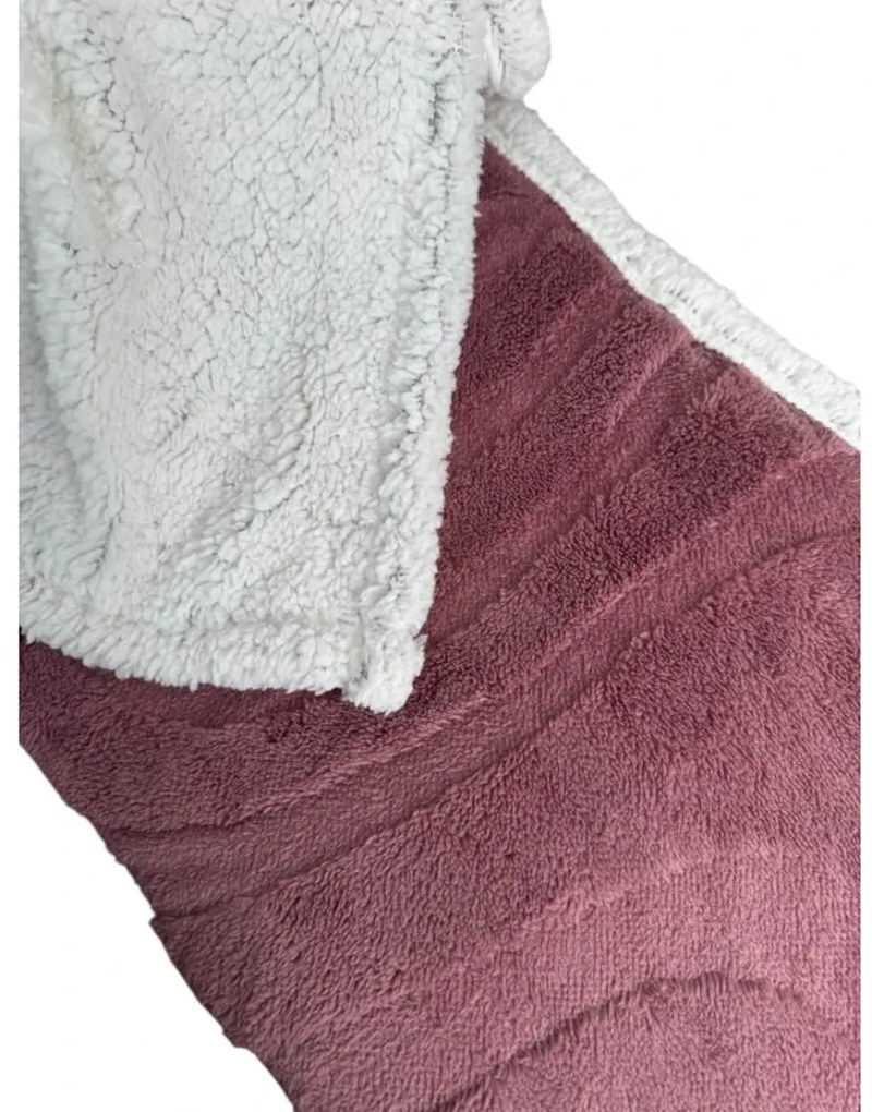 Luxus mikroplüss sherpa pléd NESTIVE rózsaszín Méret: 150 x 200 cm