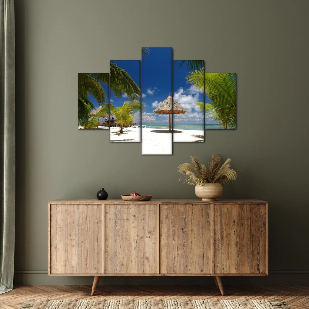 Kép - Fehér homokos strand (150x105 cm)