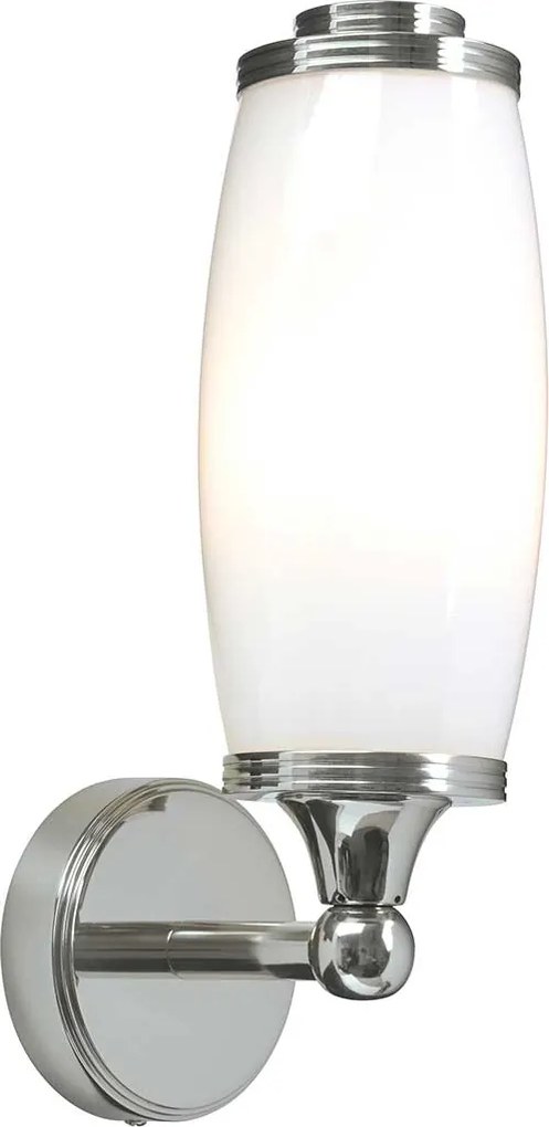 Elstead glamour klasszikus fali lámpa eliot fehér króm elsbath-eliot1-pc IP44