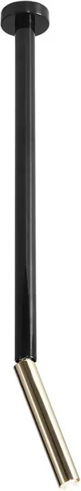 ALDEX 1067PL_G1_M STICK Hengeres Mennyezeti Lámpa Fekete, Arany G9 IP20