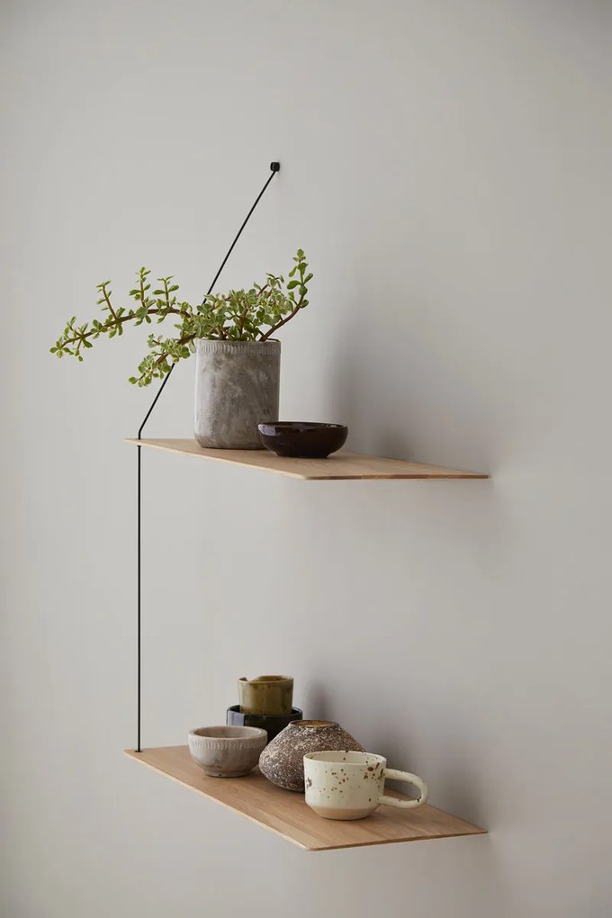 Polc "Stedge", 60 x 22 cm, 4 változat- Woud Variáns: világos tölgyfa