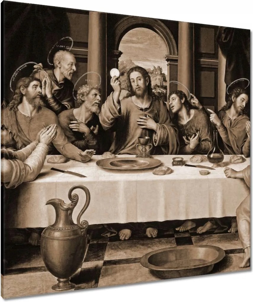 Vászonkép 90x90 Utolsó vacsora Jézus