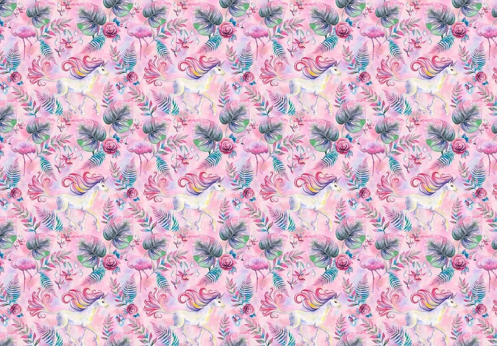 Fotótapéta Színes Unikornis Lovak 208 x 146