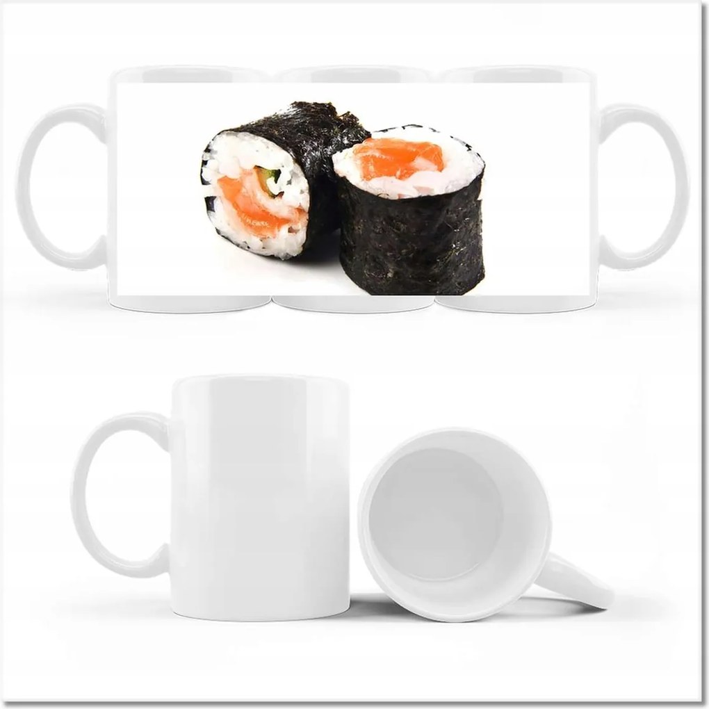 Sushi nyomott mintás bögre Keleti étel