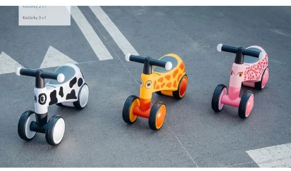 Lionelo - SAMMY futóbicikli fekete/fehér