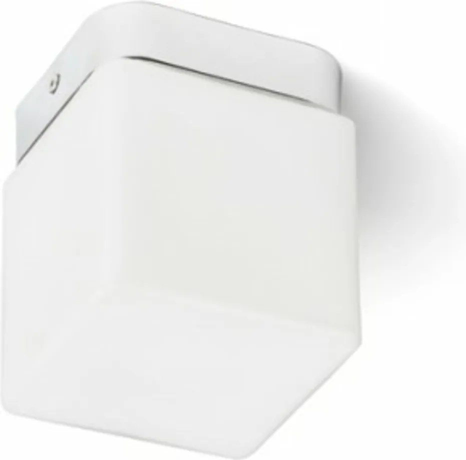 Led mennyezeti lámpa Rendl Esica Sq, króm, 6W, IP44, 3000K, 435lm