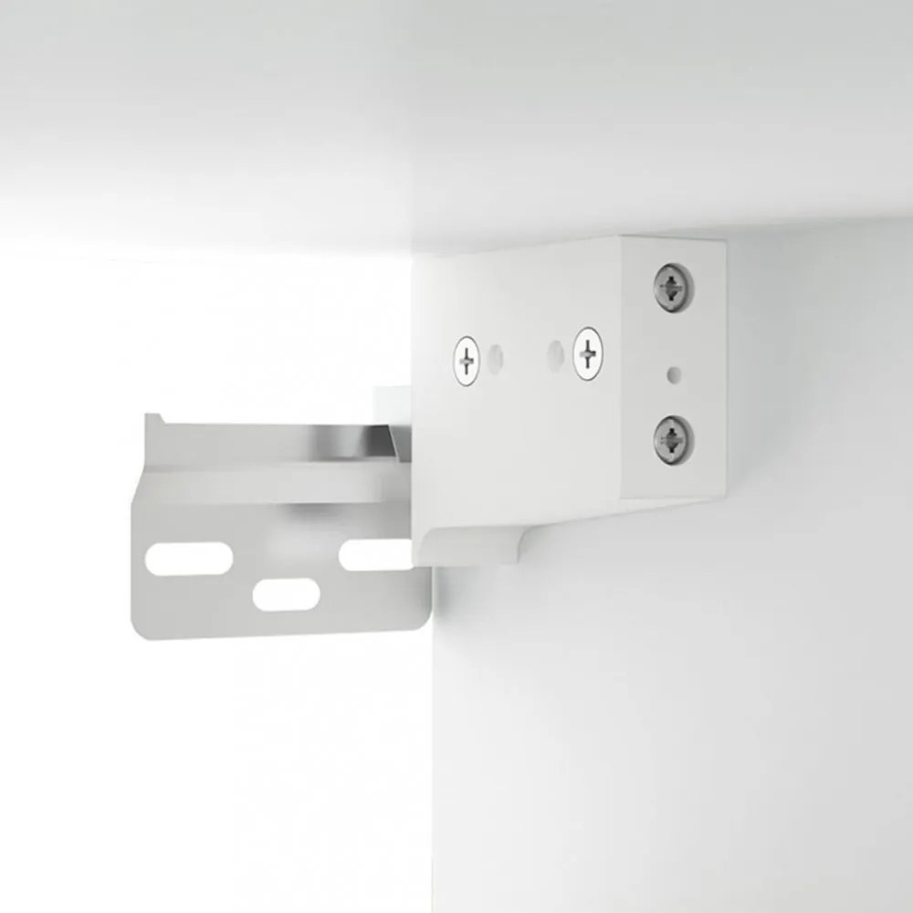 2 db fehér szerelt fa TV-szekrény 80 x 30 x 30 cm