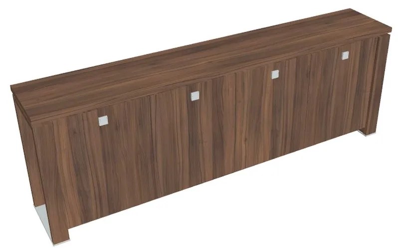 Verno+ alacsony szekrény 260 x 46 x 90 cm, dió