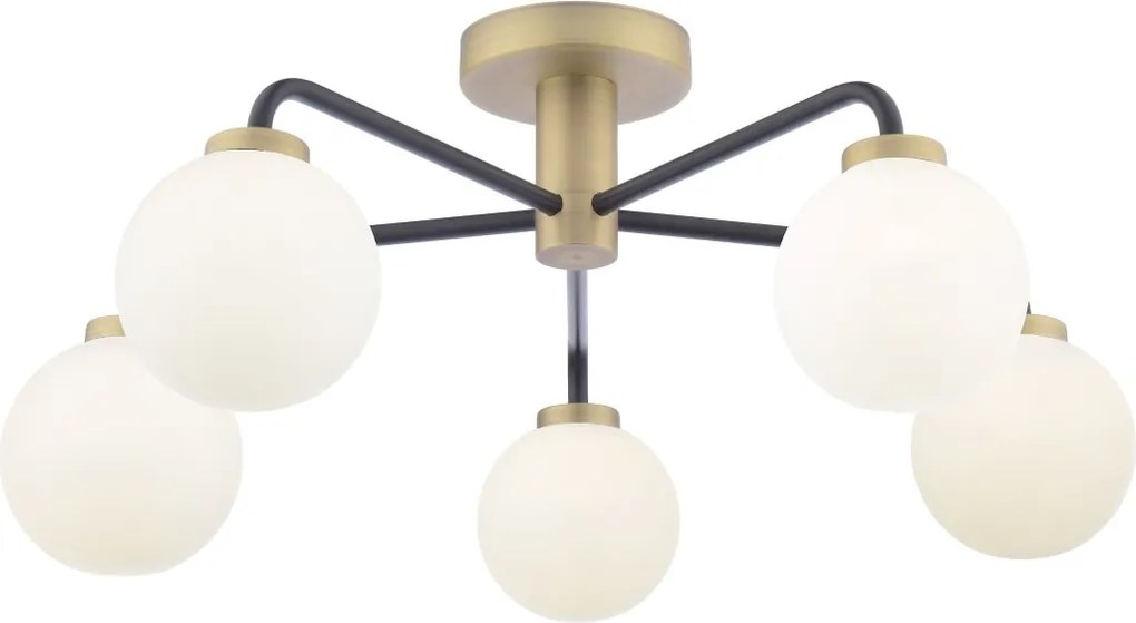 Dar Lighting modern mennyezeti lámpa lainey fehér matt fekete darlai5454-02