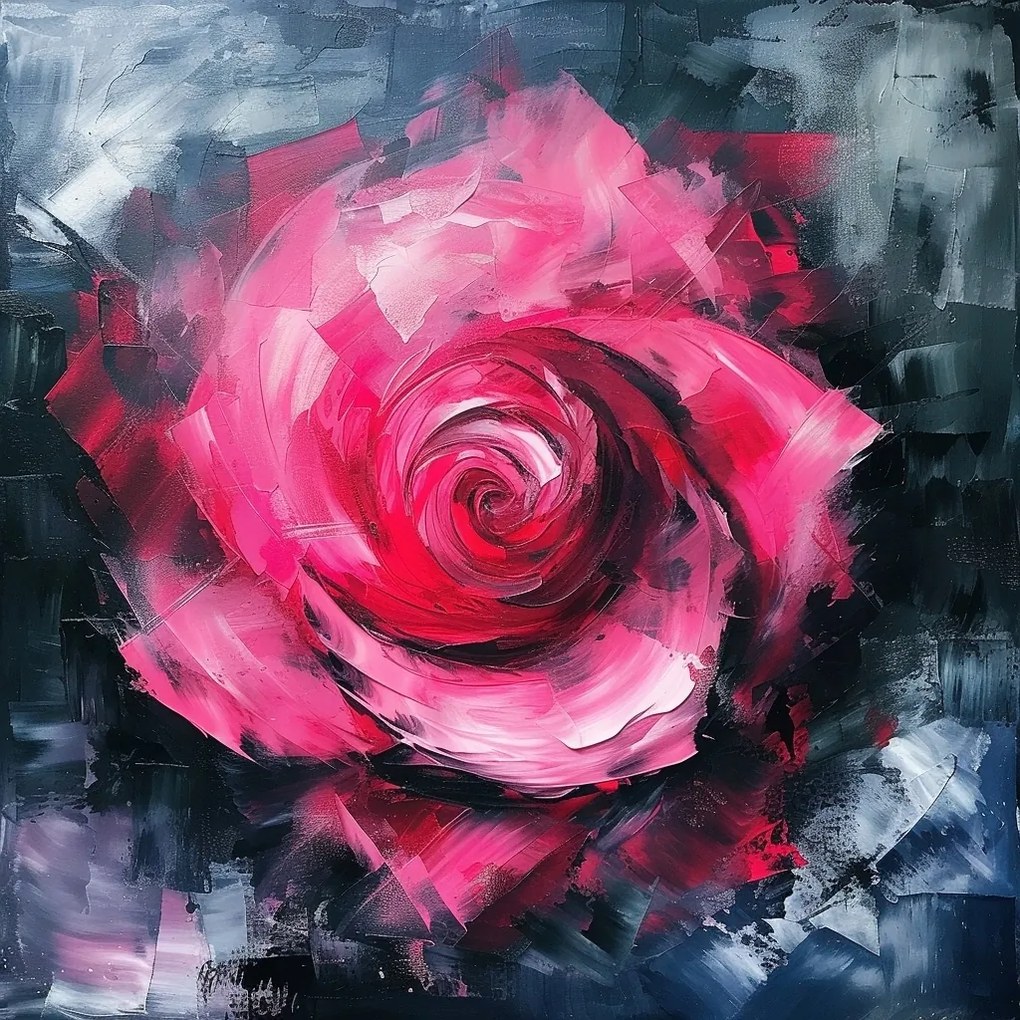 Vászonkép Canvas Festmény Természet Virág Rózsa 80x80