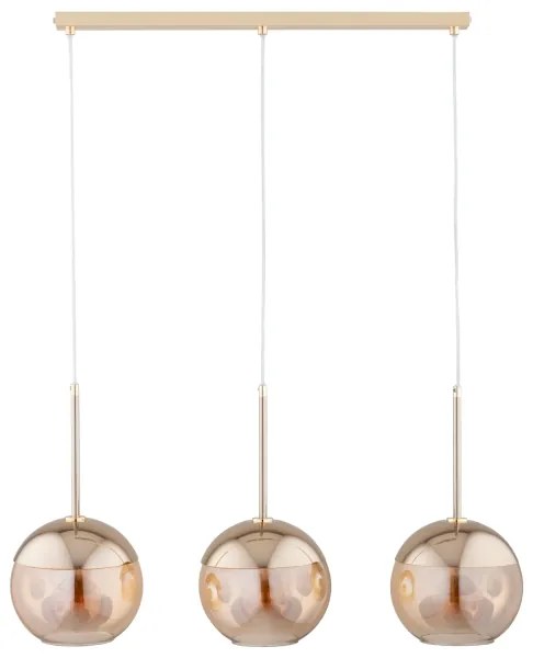 Csillár zsinóron VOLDA 3xE27/60W/230V sárgaréz