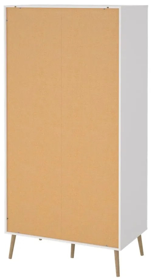 Fehér ruhásszekrény 99x200 cm Bodo – Tvilum
