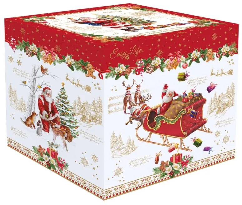 Karácsonyi porcelán egyszemélyes teás szett, 0,35 l és 0,45 l, díszdobozban - Christmas Memories