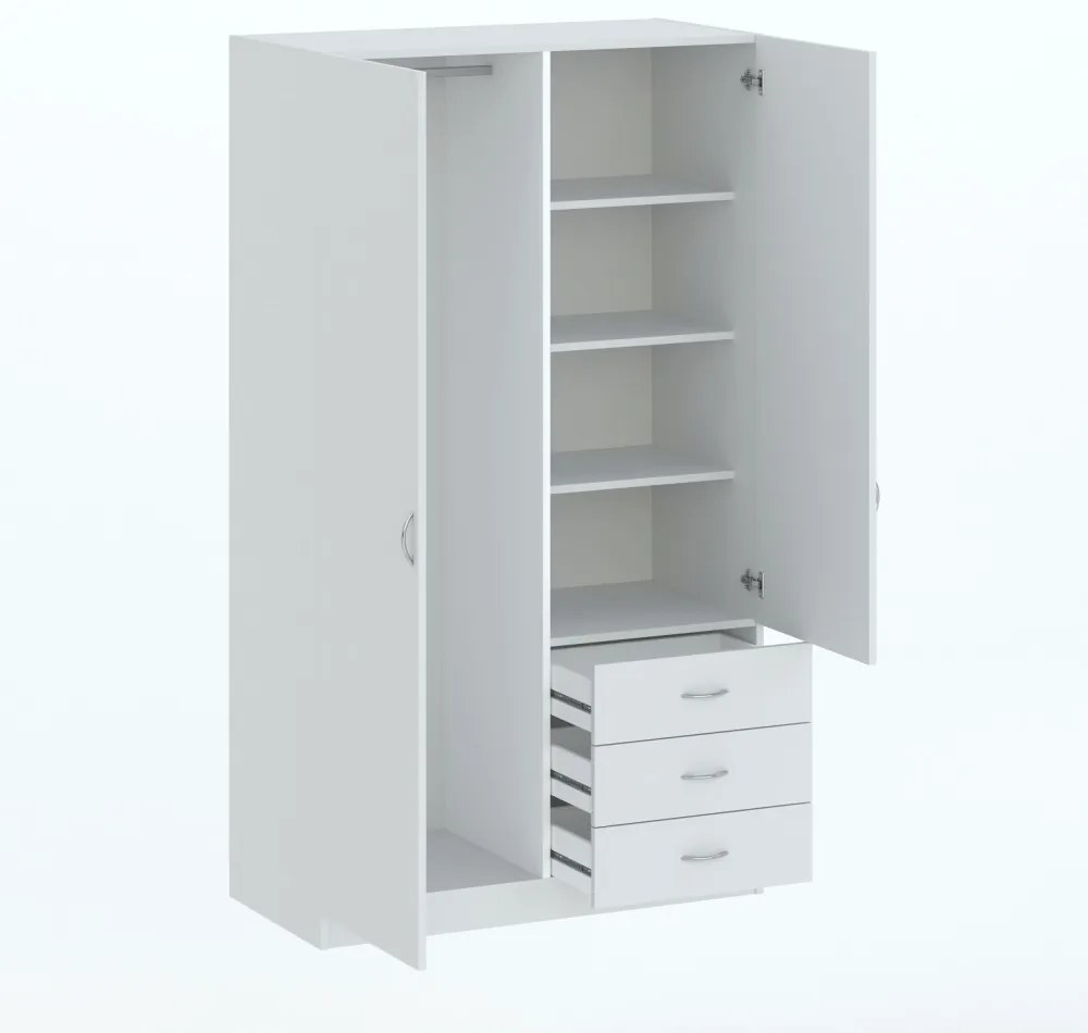 Riava gardróbszekrény 97cm F 2D3S Fehér