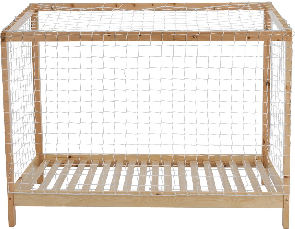 Montessori ágy, természetes/fehér/fekete, 90x200, FUTAL