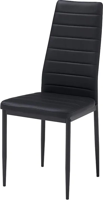 Catini Austin Étkezőgarnitúra 4x szék + asztal - Fekete