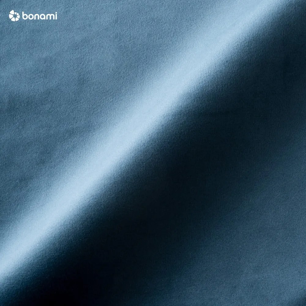 Magic kék bársony sarokkkanapé, jobb oldali - Scandic