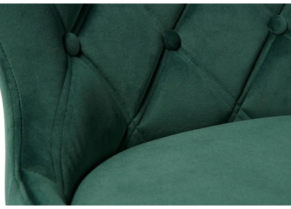 Zöld bársony étkezőszék Granby – Unique Furniture