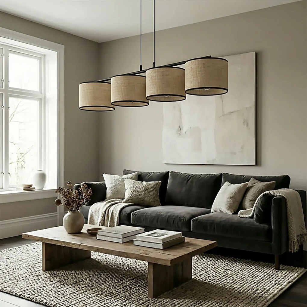 Emibig modern függeszték eco barna fekete emi1654/4